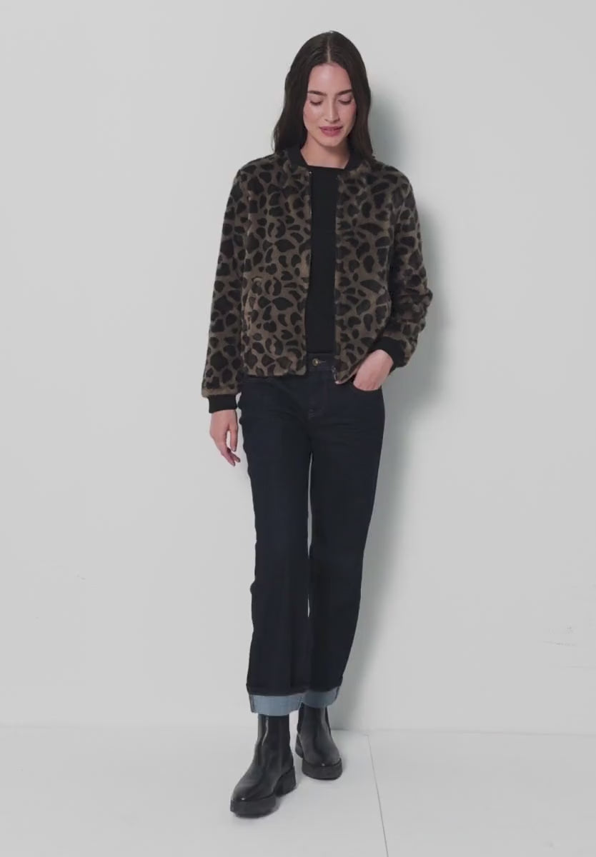 Street One Fake Fur Bomber Jacket 212717