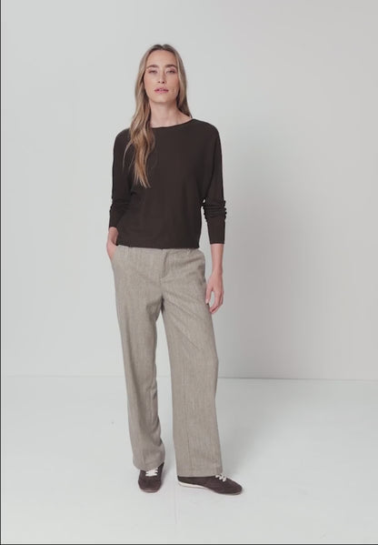 Street One Cotton blend Plain long sleeve knit 303764