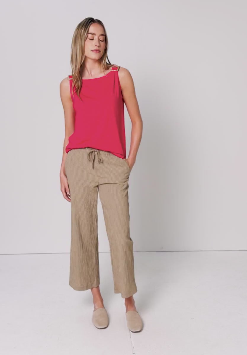 Street One Sleeveless top with shoulder detail 325242