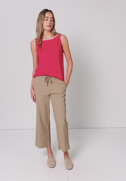 Street One Sleeveless top with shoulder detail 325242