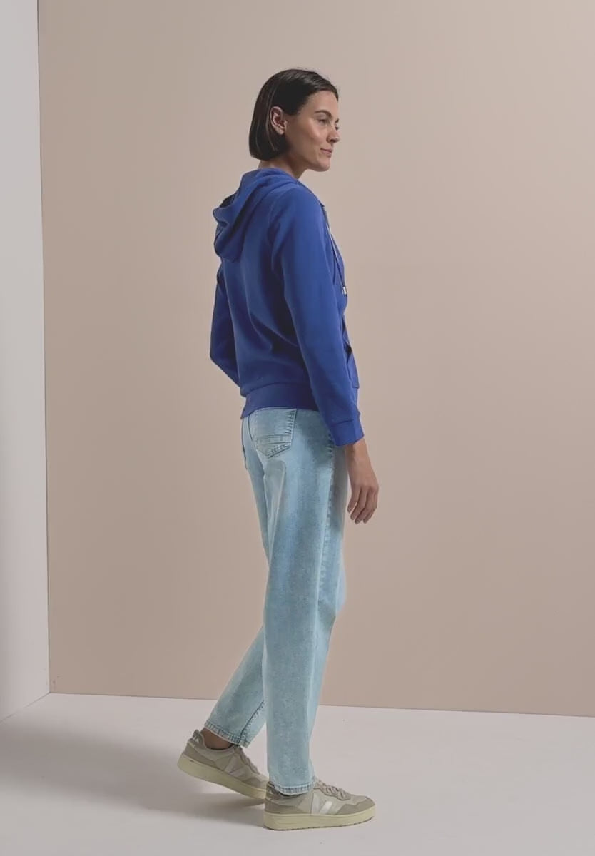 Cecil Full Zip Hoody in Royal Blue 325643