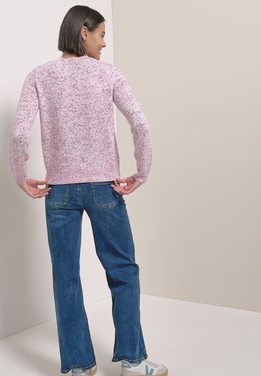 Cecil Cotton blend Jumper in Blossom Fleck print 303540