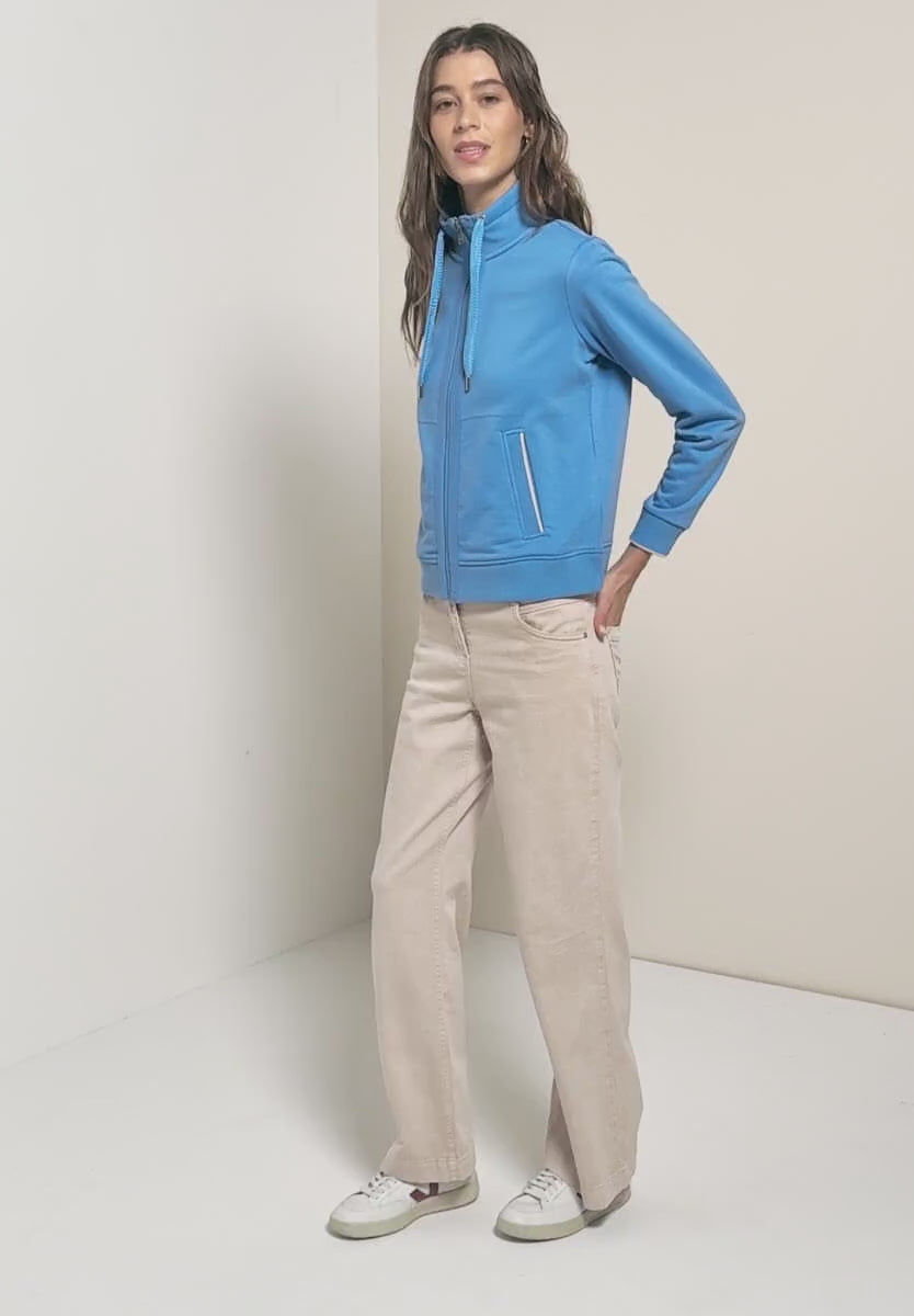 Cecil Blue zip up sweatshirt 254116