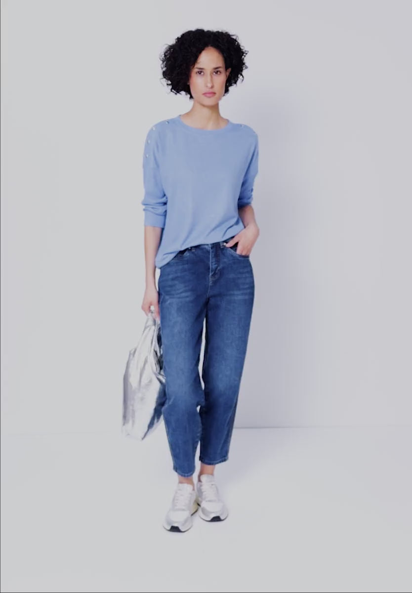 Street One top  with button detail 324632