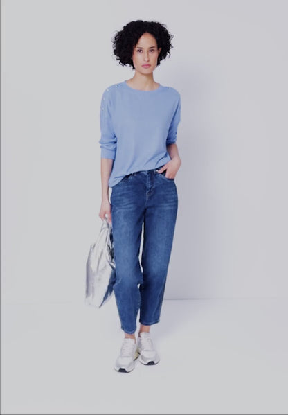 Street One top  with button detail 324632