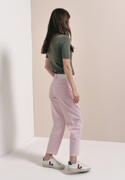 Cecil High waist barrel leg jeans 28" leg in a loose fit 380788