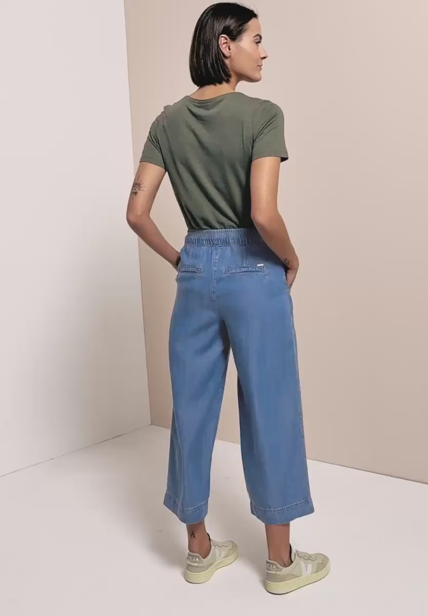 Cecil High Waist Tencel Trousers 26" leg length