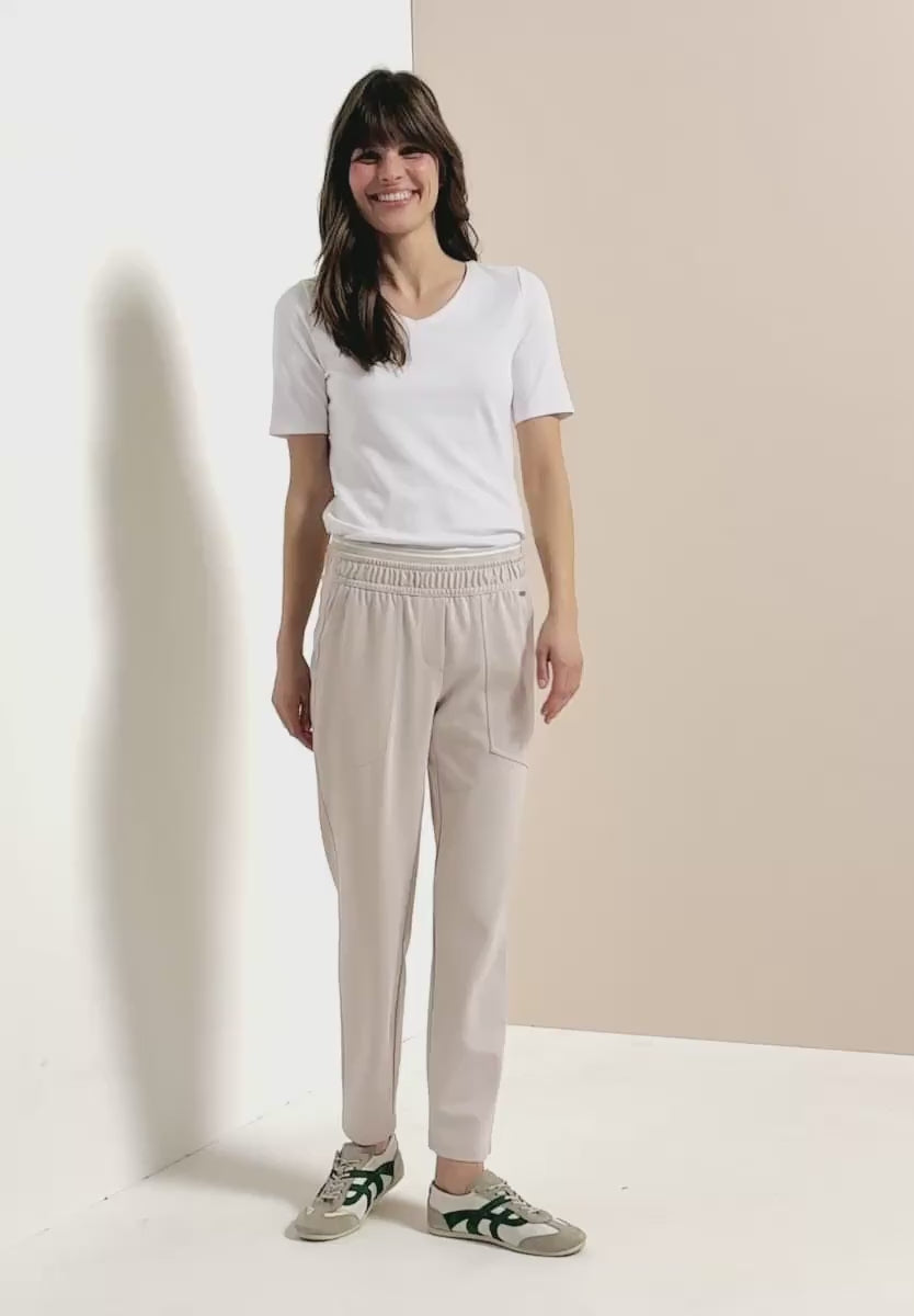 Cecil Tracey slim leg trousers in a casual fit 380806
