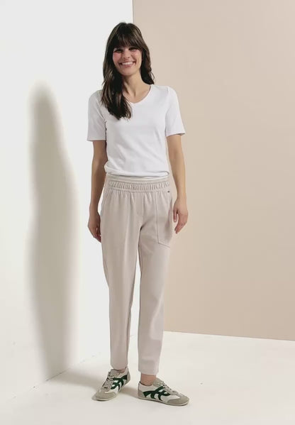 Cecil Tracey slim leg trousers in a casual fit 380806