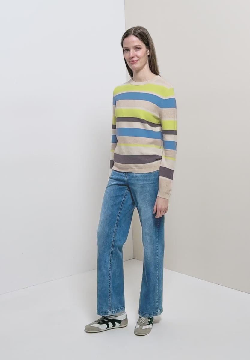 Cecil Cotton Roundneck Stripe Jumper 324541