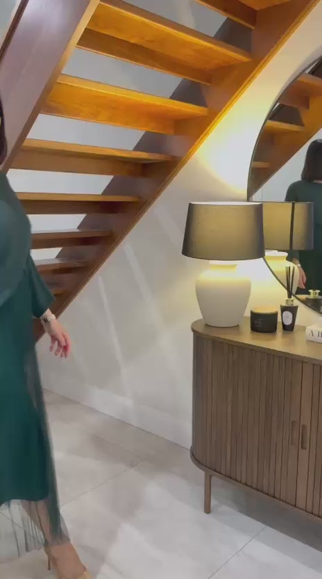 Tulle Dress with Knit in Rich Burgundy or Black or Forest Green