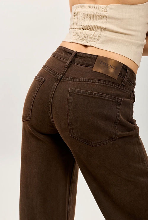 Toxic Brown High Waist Jeans
