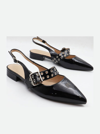 Metro Chic Studded Flats
