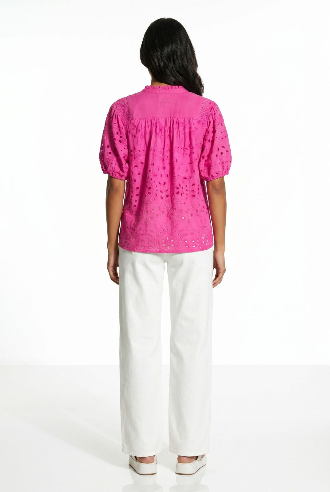 Marc Angelo Cotton Cut out Top in Pink