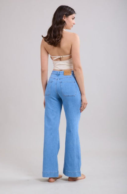 Toxic Military Flare Jean in Light Wash L2144-7