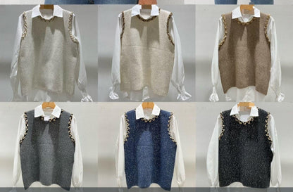 Dani lurex 2piece  knit with Shirt.