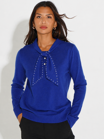 Kate And Pippa Presley Knit with pearl trim