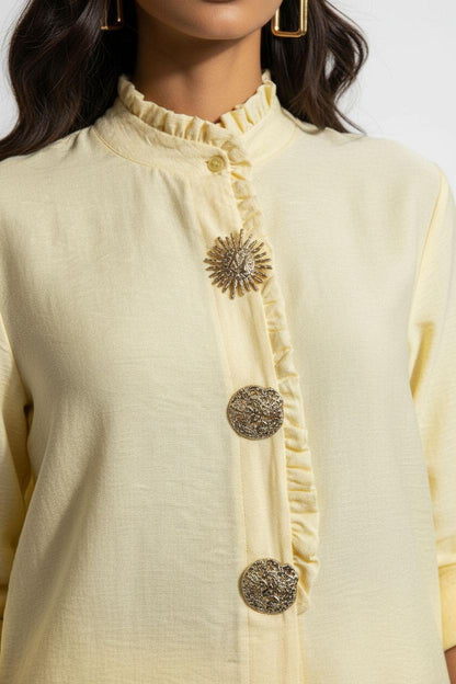 Marc Angelo Frill collar Button Detail Shirt 5260