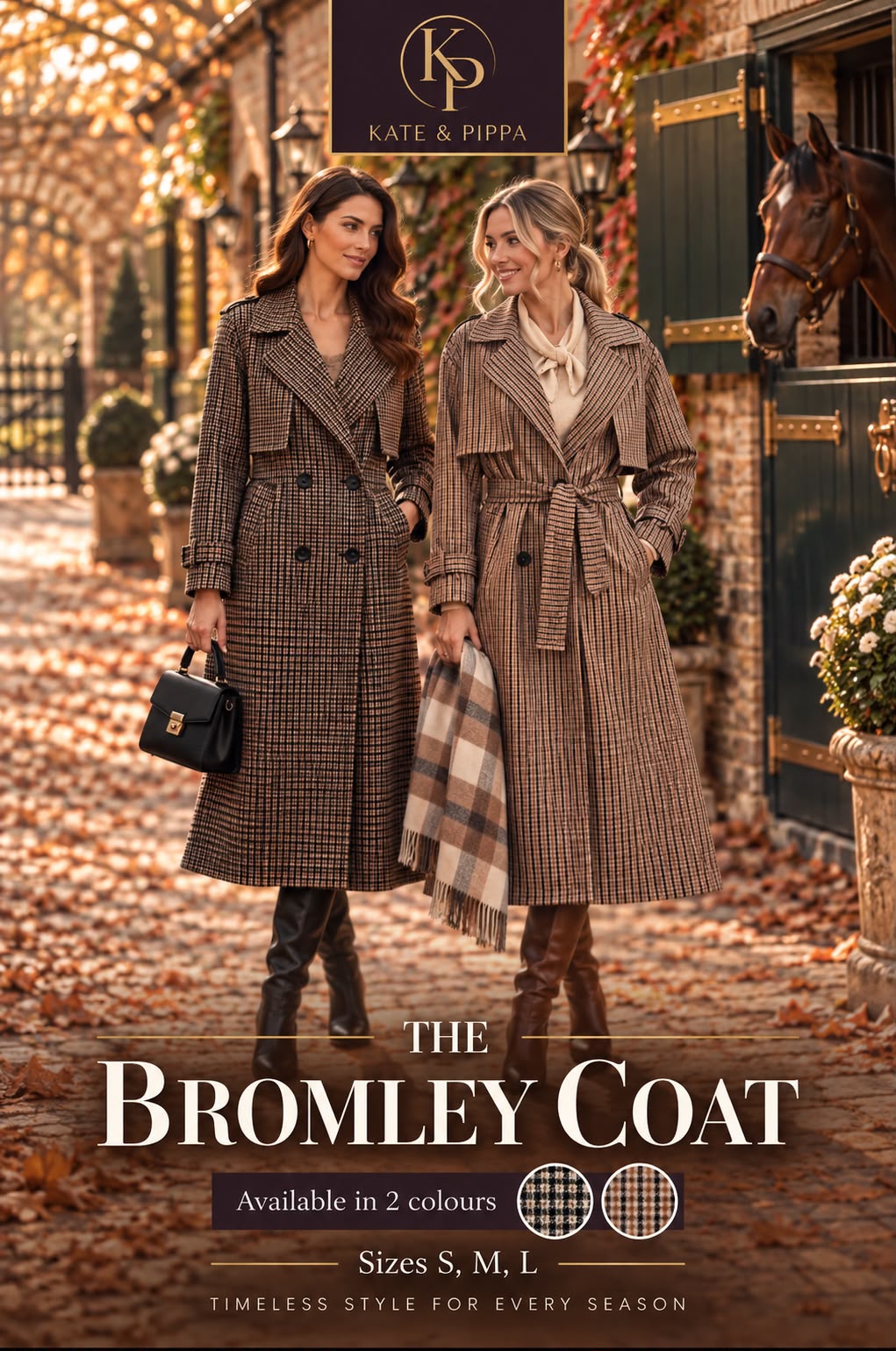 Kate And Pippa Bromley Heritage print Coat