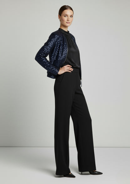 Marc Angelo Sequin bomber jacket in Navy Ma3501