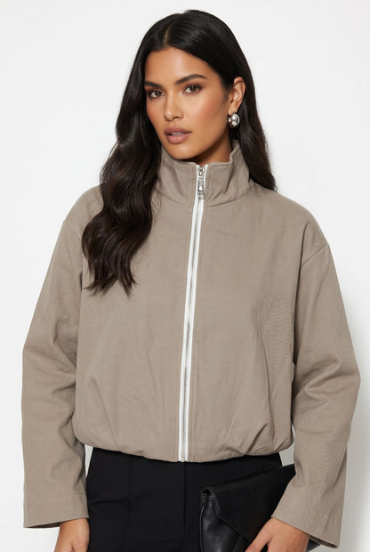 Marc Angelo Bubble Hem Jacket A3402 Stone