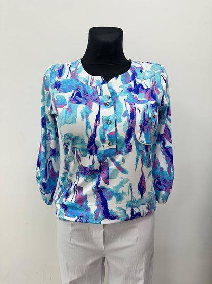 Yew Top Grandad style collar with 4 button front opening Yew26 7