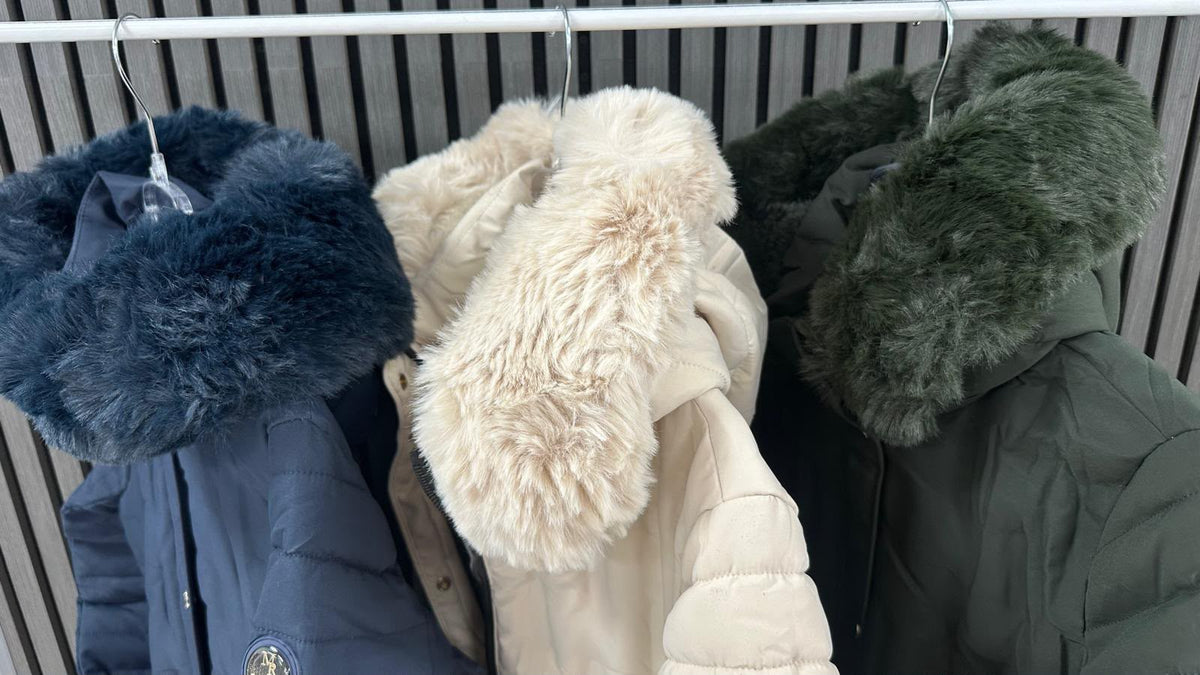 Saturne 3/4-Length Coat with Detachable Hood &amp; Fur Trim