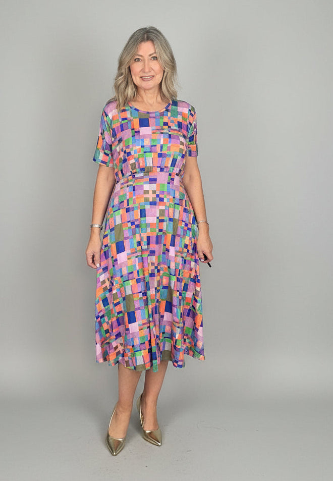 Maria Print Midi Dress