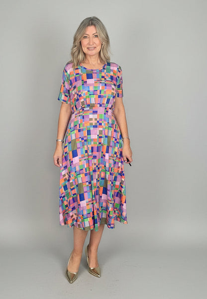 Maria Print Midi Dress