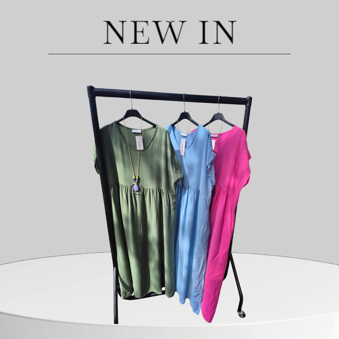 Roisin Midi Dress with pockets and jewellery