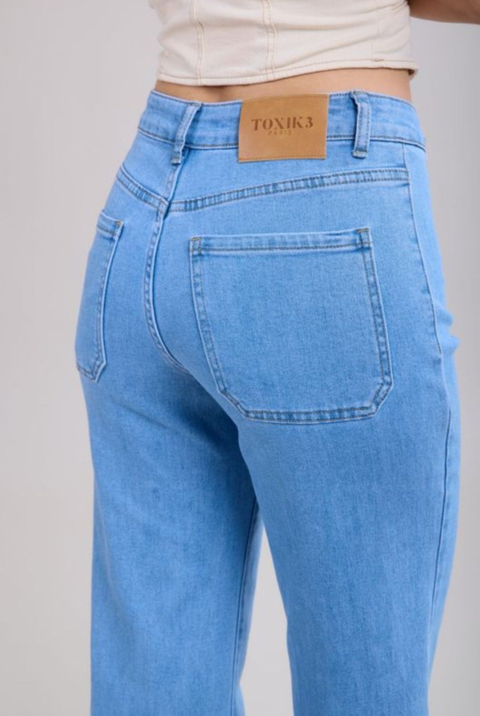 Toxic Military Flare Jean in Light Wash L2144-7