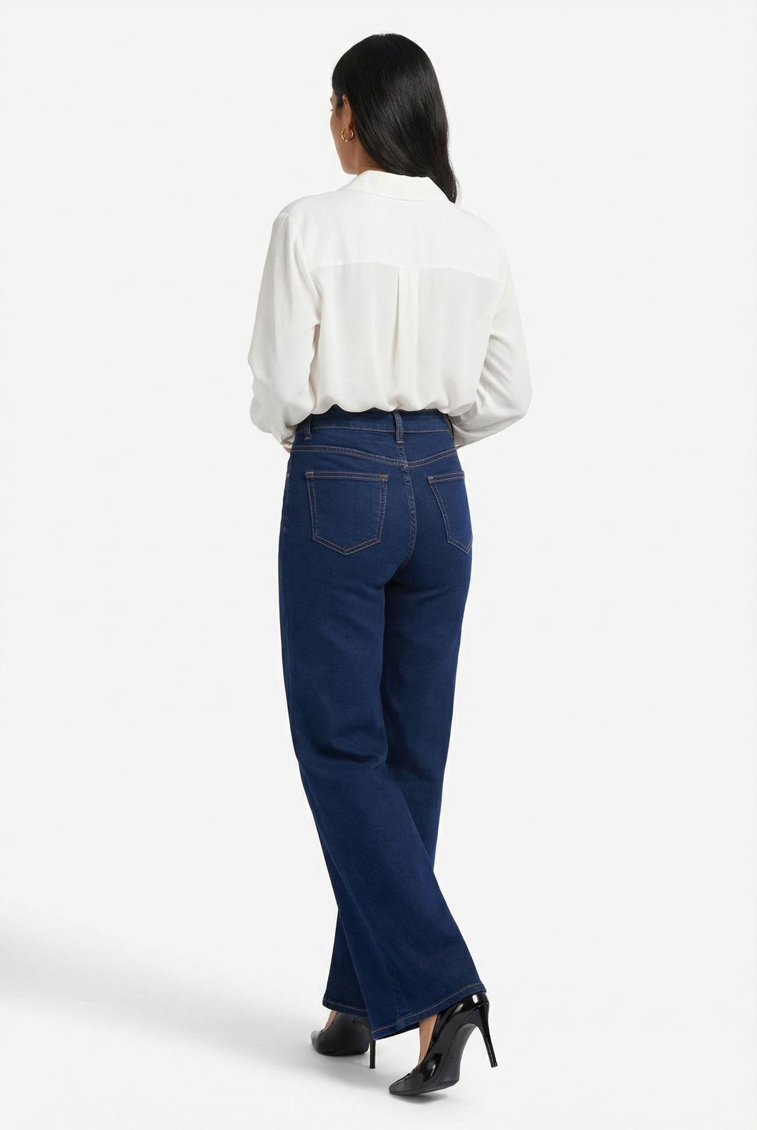 Marc Angelo High Waist Wide Leg Dark Denims Ma24214