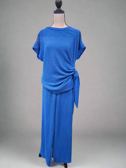 New Collection trouser suit with side tie detail. All Colours 7788