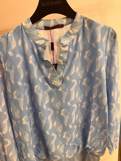 Kate And Pippa Bella Band Top in baby blue 7