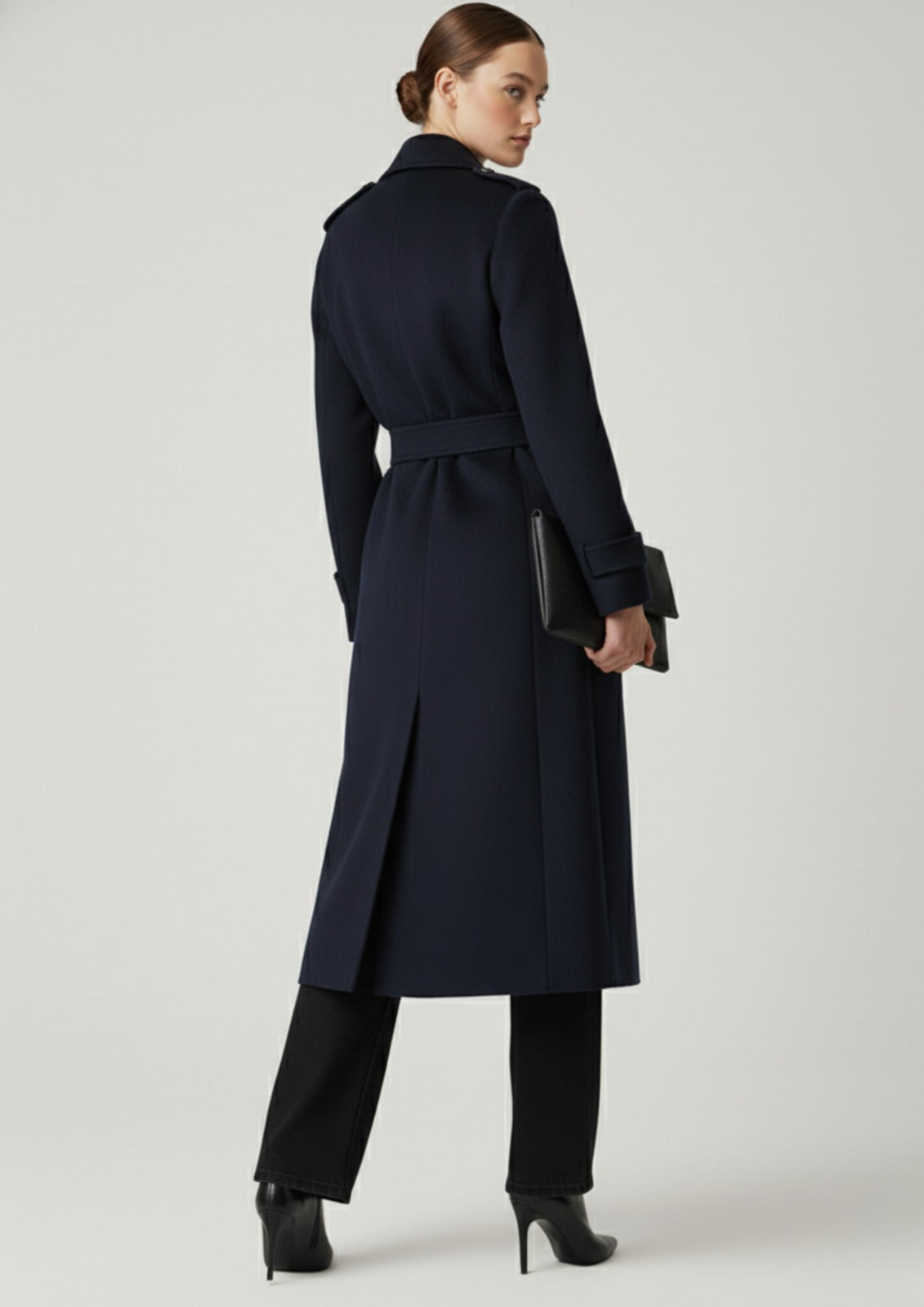 Marc Angelo 🌹 The Signature Wool Blend Trench Coat  Black