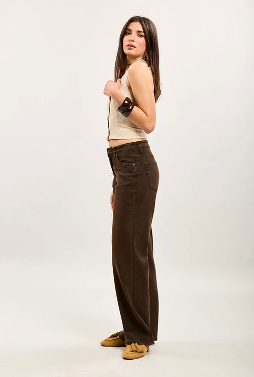 Toxic Brown High Waist Jeans