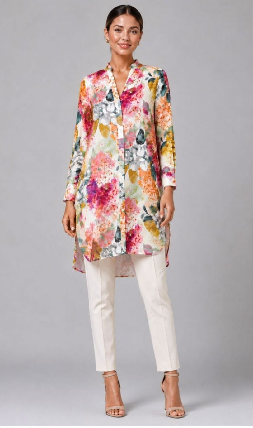 Stella Morgan long sleeve longline lightweight shirt T182395