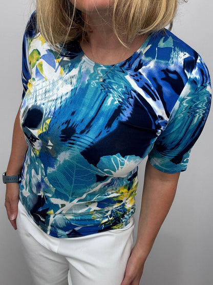 Round Neck Short Sleeve T Shirt  1