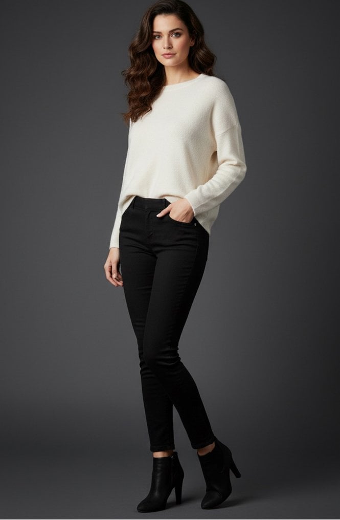 Robell Rose Powerstretch Denim jeans with pockets  78cm in black or navy 53635 55050
