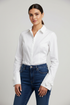 Saint Maine White Bow Cuff Shirt