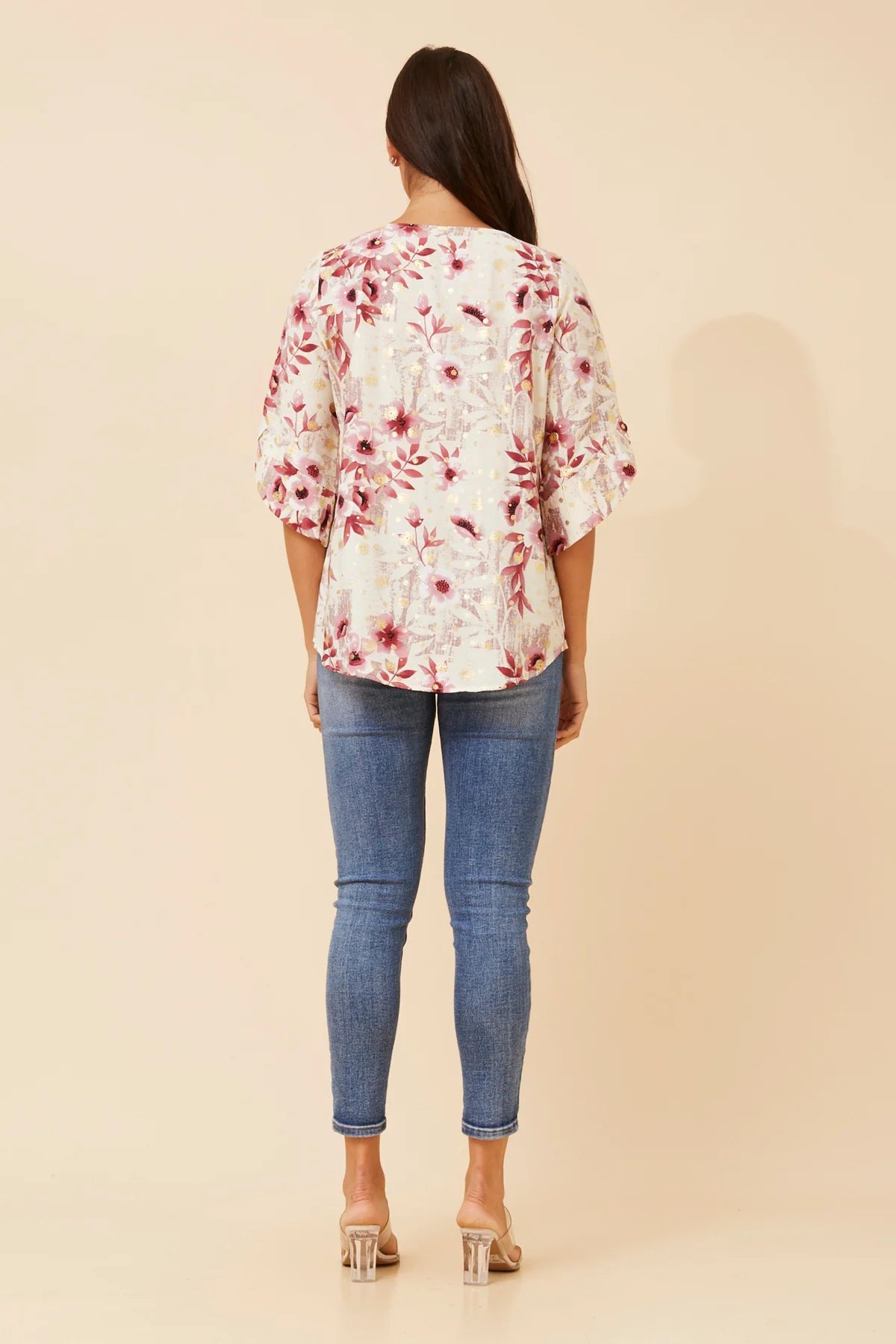 Stella Morgan Foil Print Top T734969