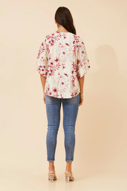 Stella Morgan Foil Print Top T734969