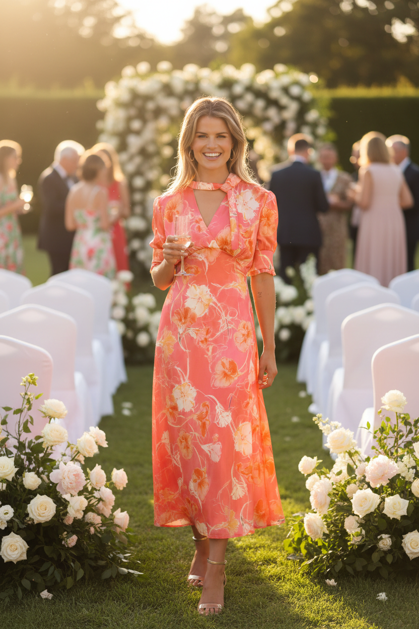 Summer wedding lifestyle image - portrait