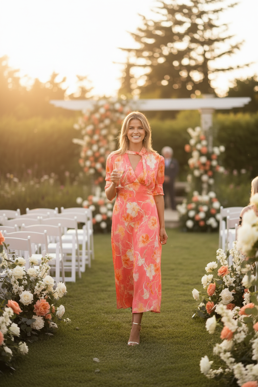 Summer wedding lifestyle image - portrait