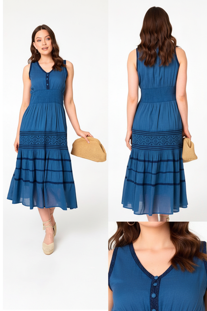 Teal Dress - Back