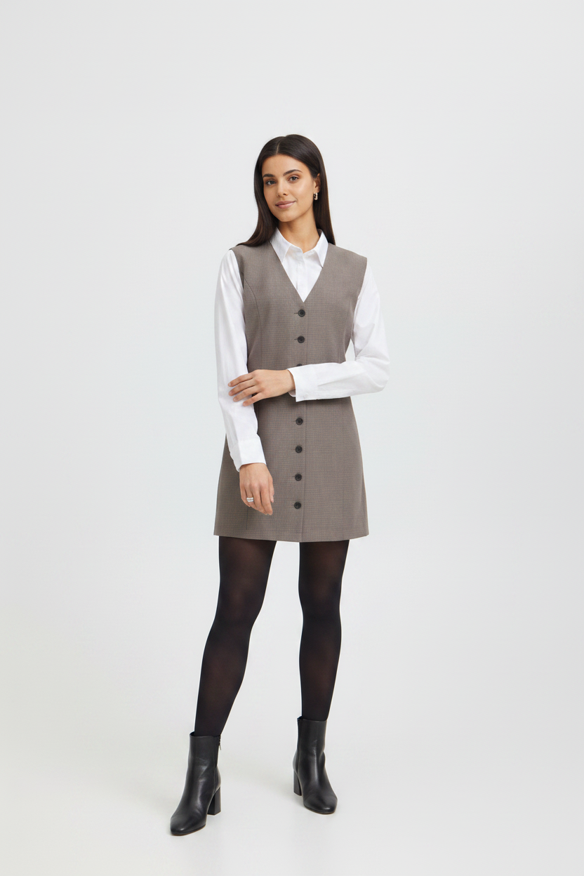 Vest dress portrait