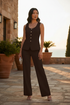 Vest & Trouser Set - Dark Brown Outdoor