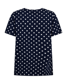 Free/Quent Viva Cotton Polka dot T Shirt in Navy