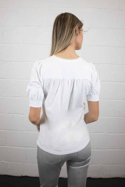 No2morrow Willow Puff Sleeve Cotton T Shirt