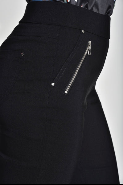 Robell stretch trousers with zip detail 27" leg 52490